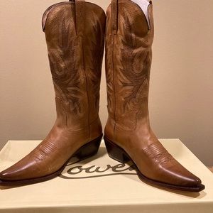 Genuine leather cowboy boots